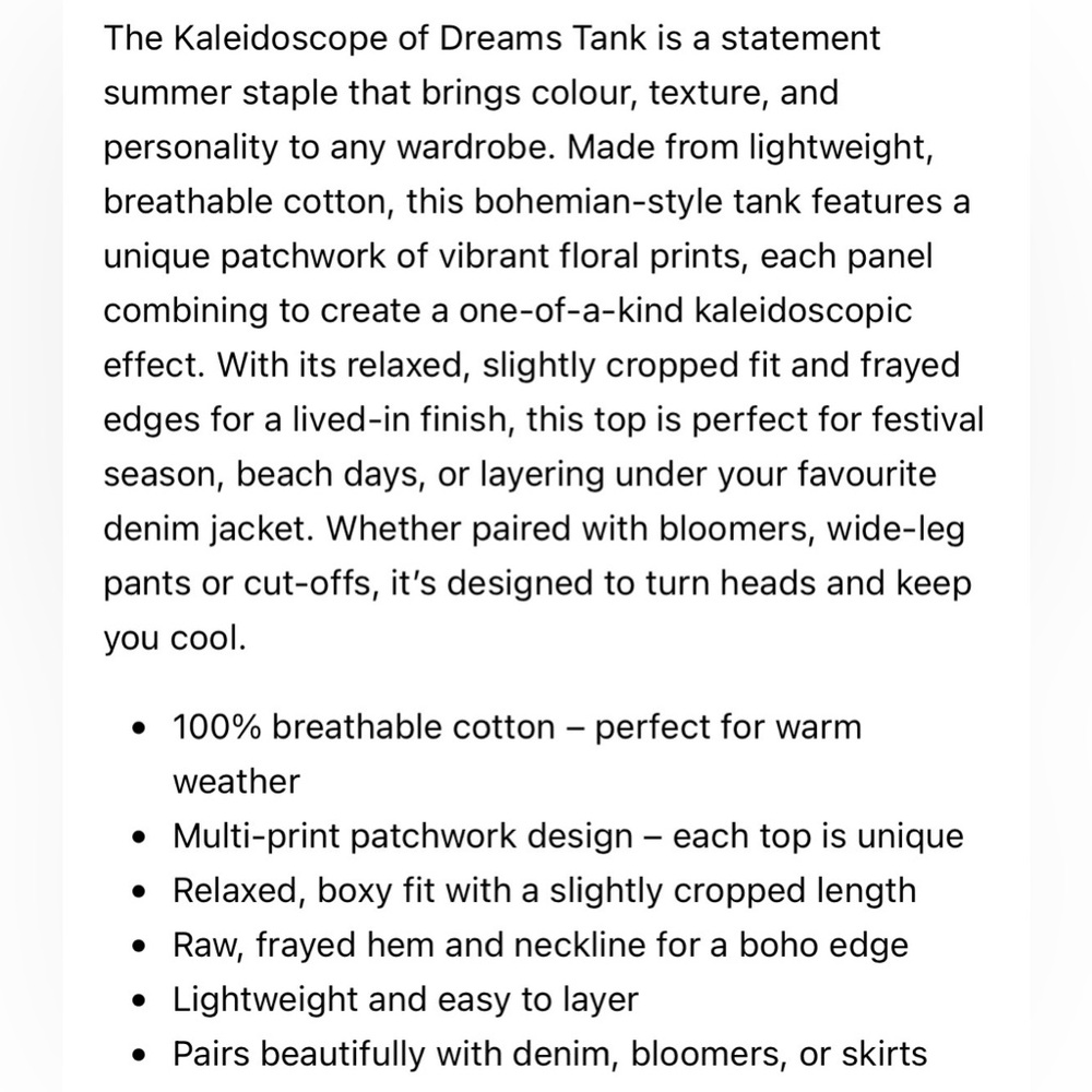 Jaded Gypsy Kaleidoscope of Dreams Tank - Picture 9 of 9